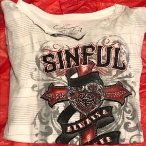 Sinful by Affliction top. Size XL